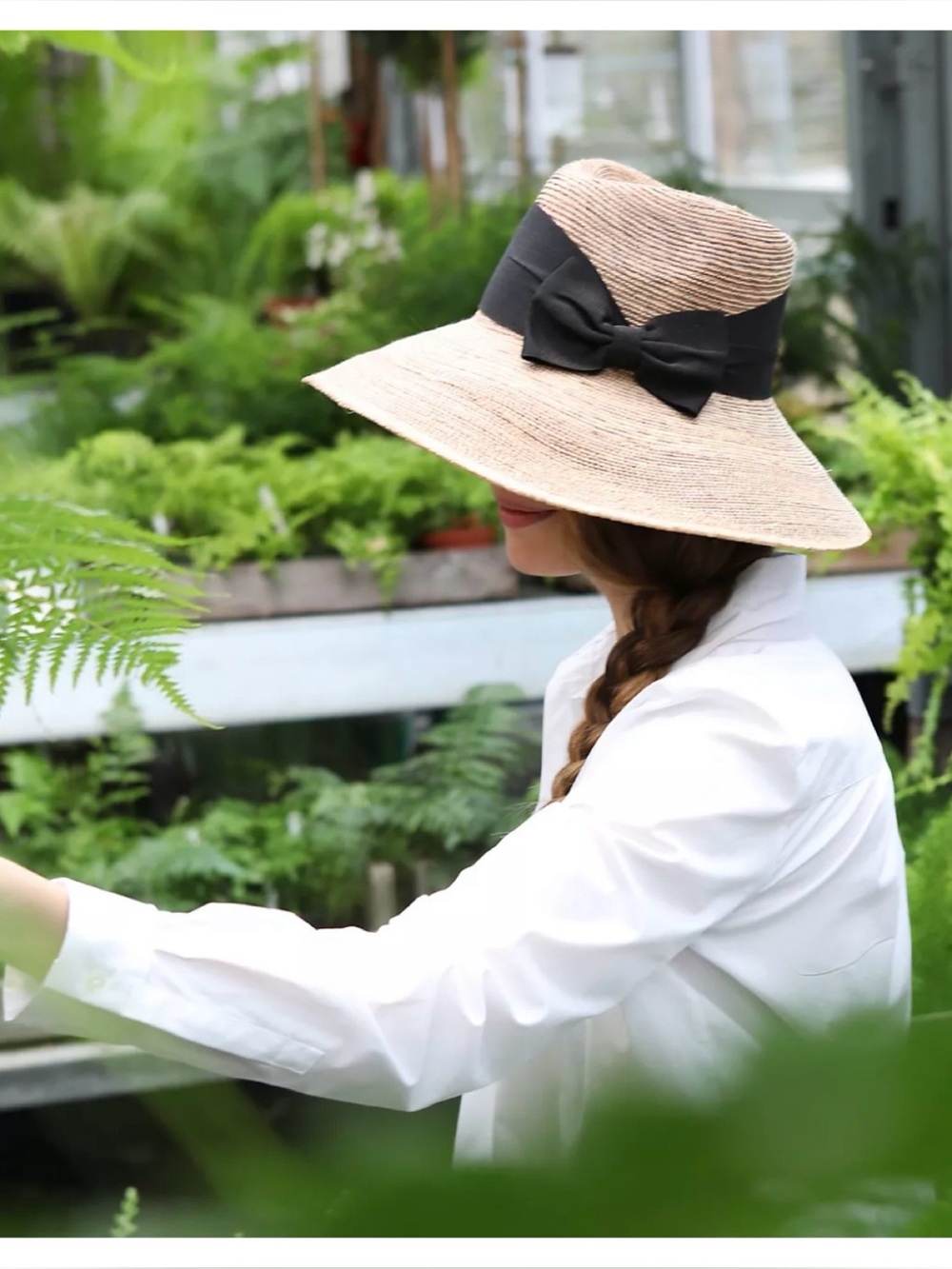 NWT Anthropologie Terrain Woven Palm Sun Hat  UPF50+